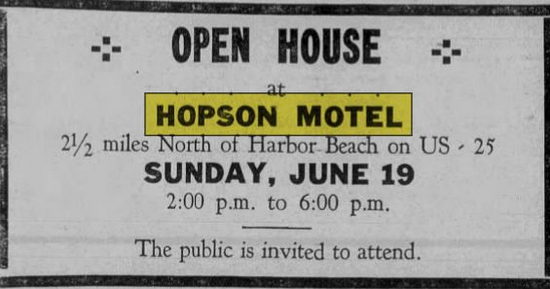 Hooks Waterfront Resort (Train Station Motel, Hopson Motel) - June 1955 Opening Article (newer photo)